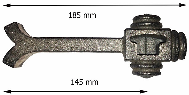 Patte de scellement latérale gauche180mm face